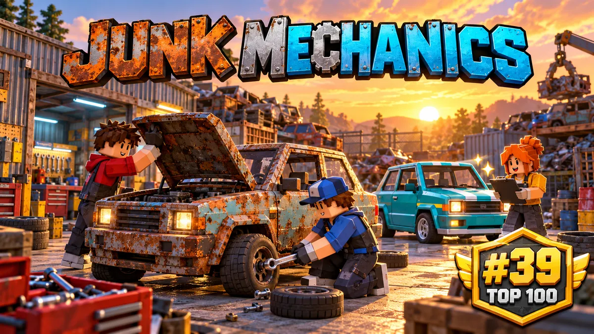 Junk Mechanics Roblox Guide: Rank 39 and Car Flips