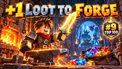 +1 Loot To Forge Roblox Guide: Rank 9, Ores and Gear