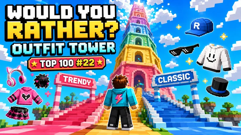Would You Rather: Outfit Tower on Roblox: Why This Obby Jumped from #96 to #22